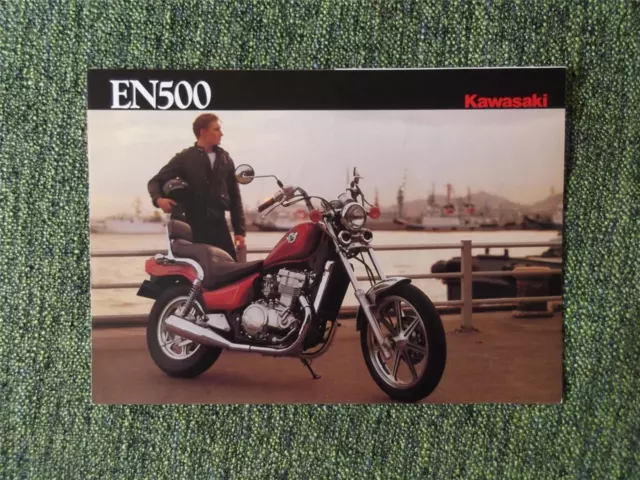 Kawasaki En 500 Motorcycle Sales Brochure Circa 1990