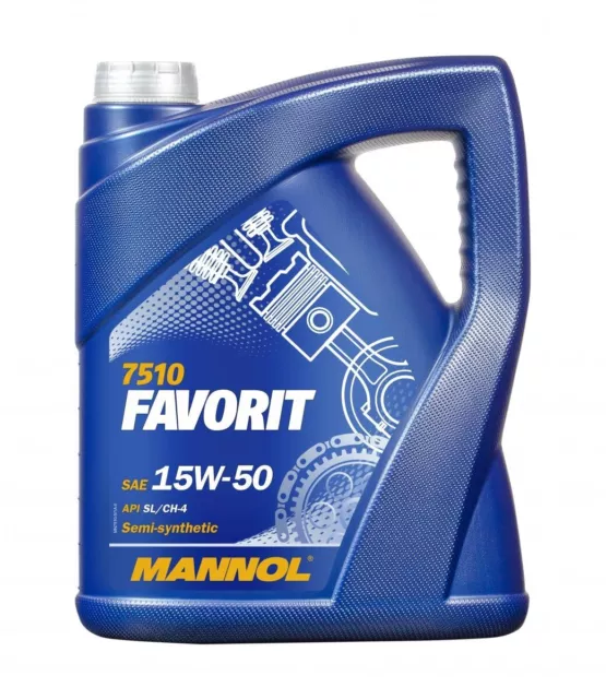 MANNOL FAVORIT Huile moteur 15W-50 5L pour VW Golf IV Schrägheck (1J1) POLO (9N)