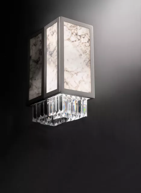 Wall Light IN Marble White Of Carrara Classic 2 Lights MS-264