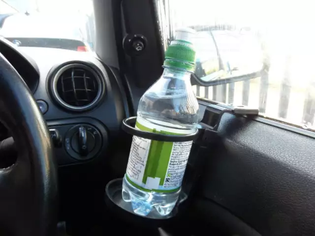 Black Universal Vehicle Car Truck Door Mount Drink Bottle Cup Holder Stand Usefu