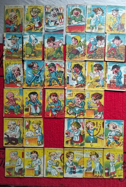Ancien Jeu Des 7 Familles – Régions De France, Années 1950, Cartes à Jouer Rares