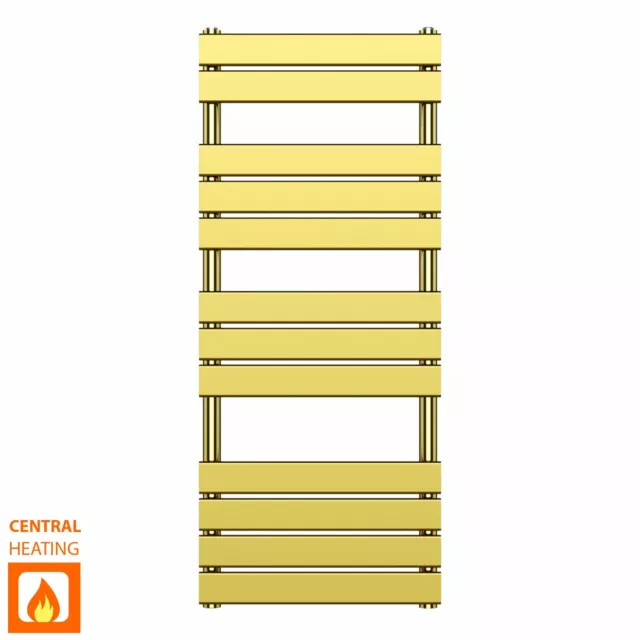 500mm Wide Gold Shiny Bathroom Panel Heated Towel Rail Radiator With BTU/h