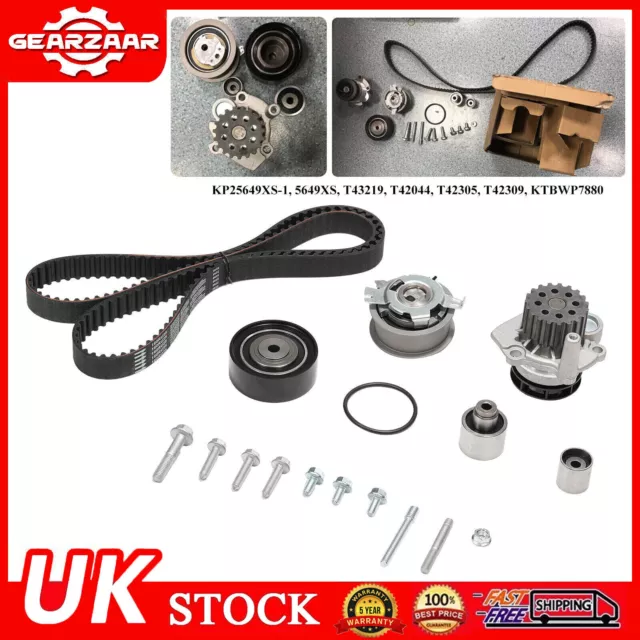 For VW Audi A4 A5 A6 Q3 Q5 TT 1.6 2.0 TDi Timing Belt & Water Pump Kit KTBWP7880