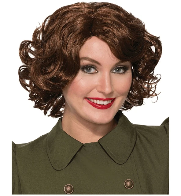 Parrucca Vintage Anni '40 Smiffys - Bionda Con Ricci, Per Costumi E Tracce