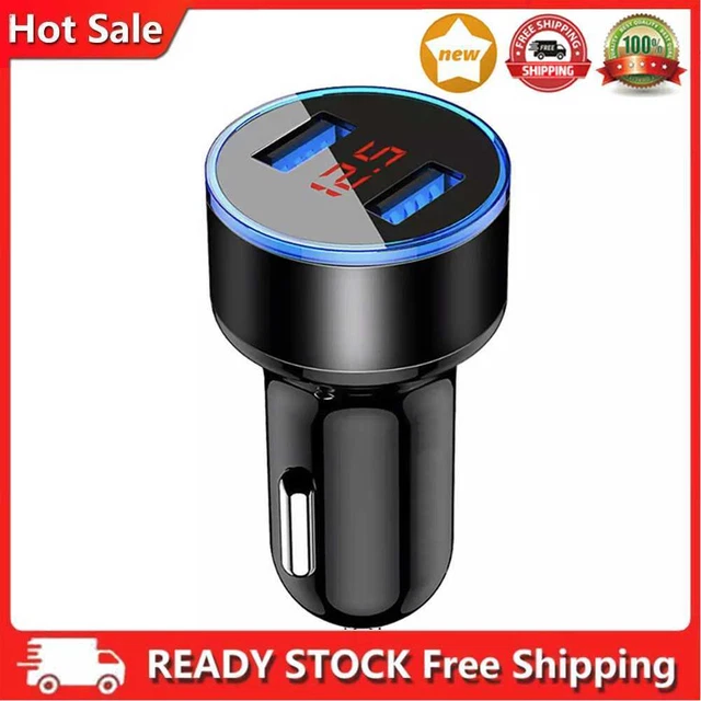 Caricabatterie auto ricarica rapida caricabatterie cellulare accessori auto USB (nero)
