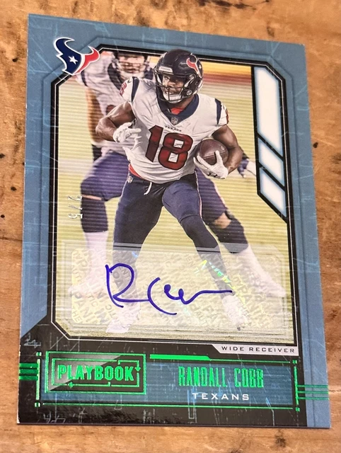 2020 Panini Playbook Randall Cobb Auto Green  #2/5 Texans Packers
