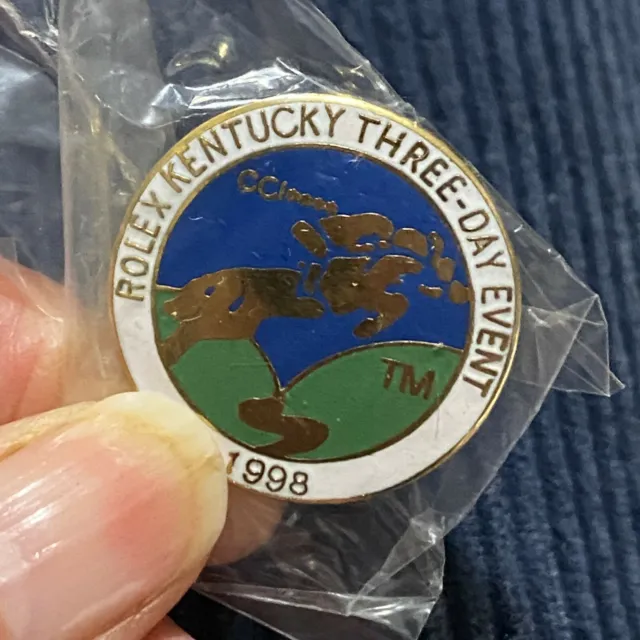 Rolex Kentucky Three Day Event Pin 1998 Kentucky Cross Country Equestrian