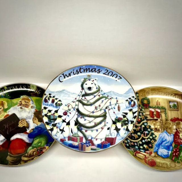 Avon Collector Plates, Christmas 2006, 2007, 2009