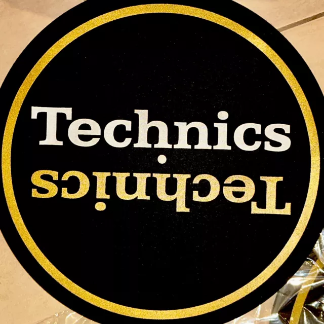 Technics Slipmat Duplex Gold Limited Edition - Scratch - Pärchen Zum Bundlepreis