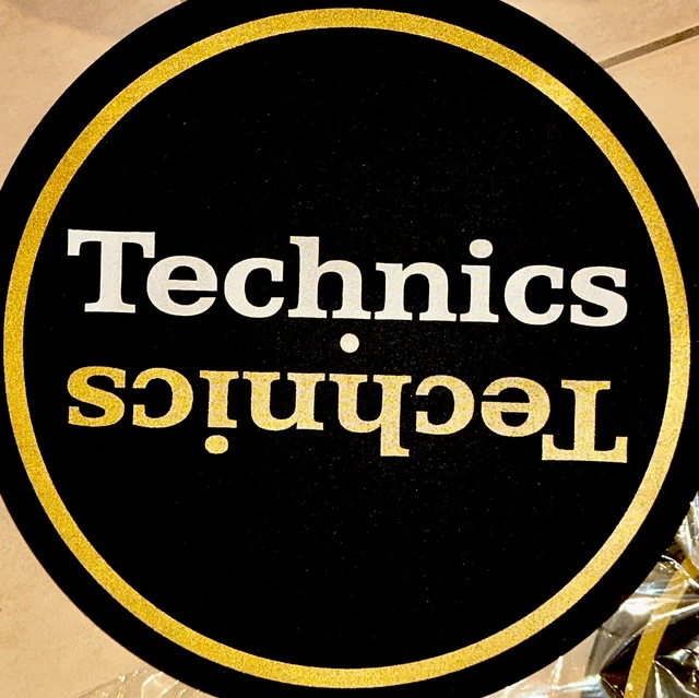 TECHNICS SLIPMAT DUPLEX Gold Limited Edition Scratch Slipmatte