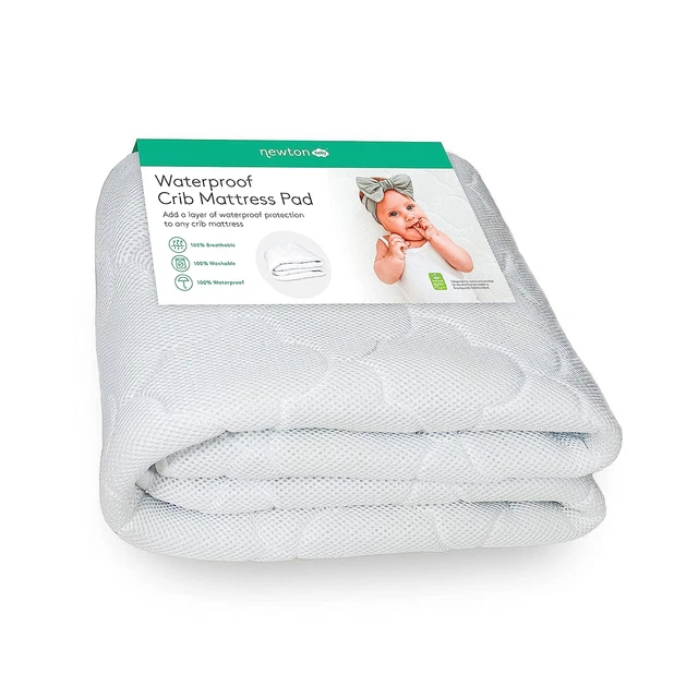 Almohadilla de colchón para cuna impermeable | Capa acolchada 100% transpirable para comodidad y unive