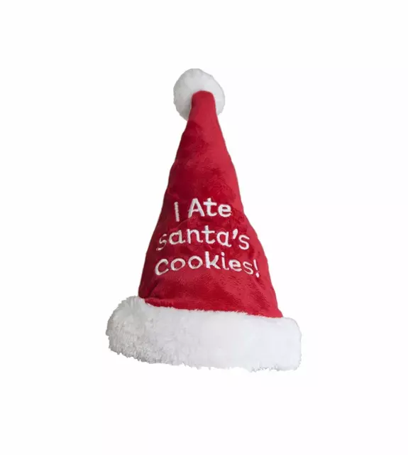 Outward Hound Christmas, I Ate Santa's Cookies Hat, Pet Dog Accessories Medium