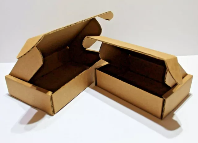 25 pk Kraft Carton Mailer Boxes Pick a Size (inside dimensions)