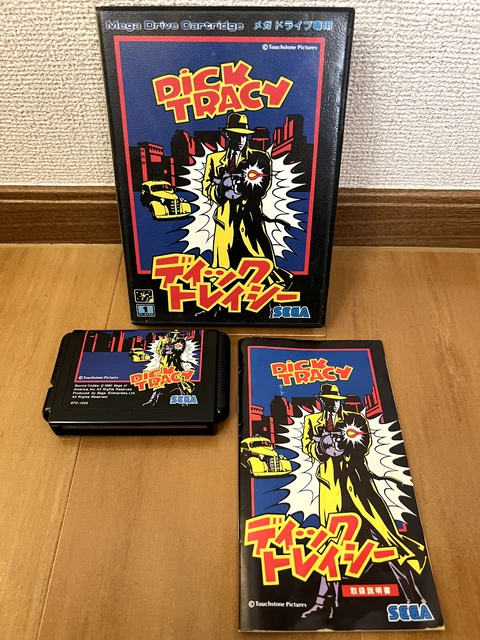 DICK TRACY MEGA Drive Japan (Original Box and Manual) EUR 86,12