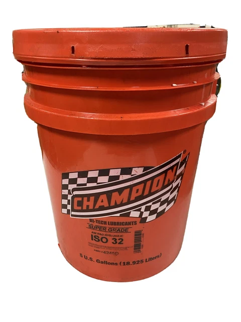 champion hi-tech lubricants super grade iso 32 part# 4245d 5 gallon