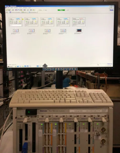 Analyseur logique Tektronix TLA 720 (modules : TLA 7Q4 x 2, TLA7NA4 x 2 et... 3