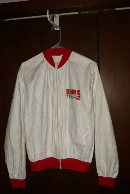 Coca Cola Vintage Coke Home Team Windbreaker Jacket L Polyethylene Tyvek Fabric