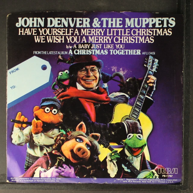 JOHN DENVER & THE MUPPETS we wish you a merry christmas +2 RCA 7