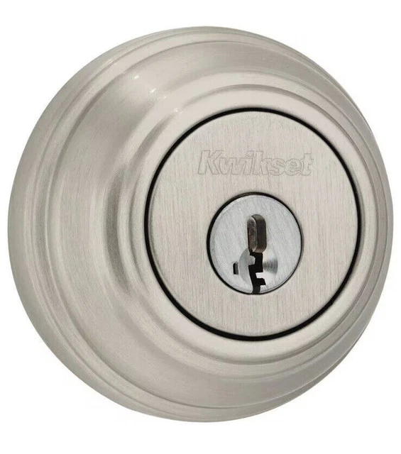 KWIKSET 985 DOUBLE Cylinder Entry Deadbolt Satin Nickel Smartkey Key