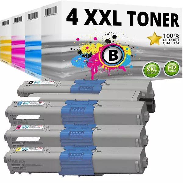 SET 4x XXL TONER für OKI C310DN C330DN C331DN C510DN C511DN C530DN C531DN