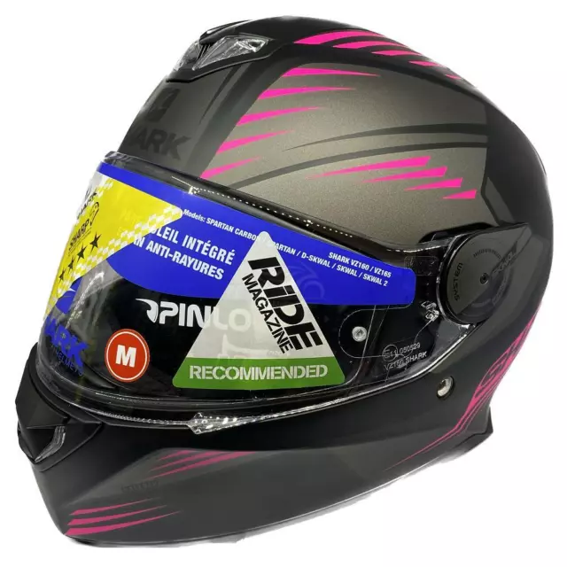 Shark Skwal 2.2 Hallder Full Face LED Motorradhelm Pink Medium Pinlock