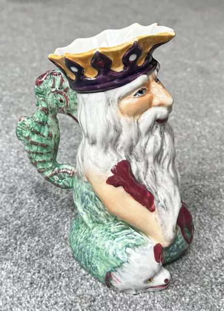 Vintage Father Neptune Toby Jug Shorter England. 7” Tall