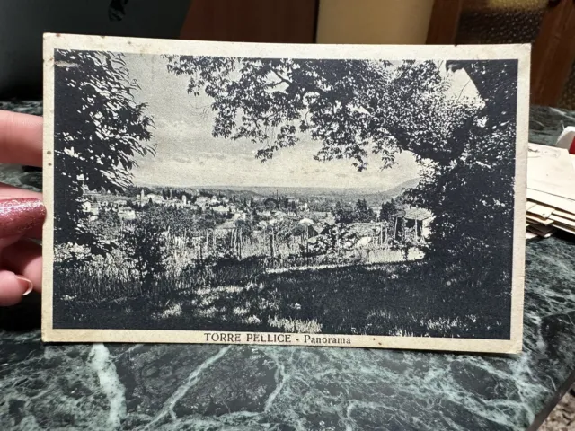 Cartolina Torre Pellice Panorama Viaggiata 1933 Bg