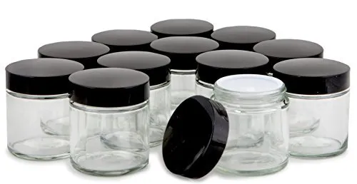 Lot of 4 empty & washed Candle Jars w/lids DIY crafting 18, 17, 15 & 10 oz  size