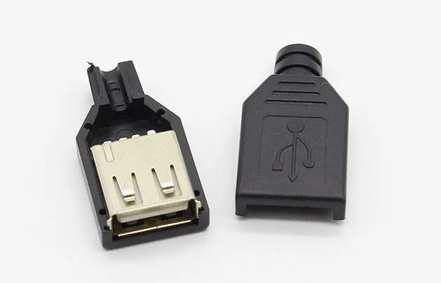 USB Buchse  2.0 Typ A Lötbuchse USB Buchse zum Löten Arduino Raspberry 4pol