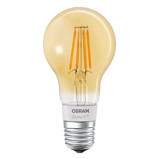 Osram LED Smart+ Filament Birne 5,5W E27 Gold extra warm Dimmbar Apple Bluetooth