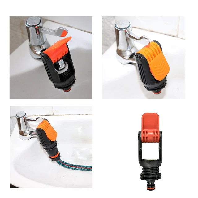 UNIVERSAL TAP CONNECTOR Adapter Kitchen Mixer Tap To Garden Hose Pipe