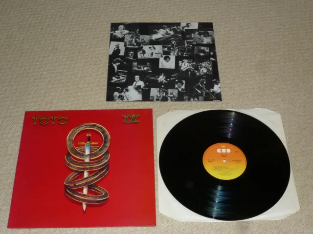 TOTO -  TOTO IV / 4 VINYL ALBUM RECORD LP 33rpm 1st PRESS ORIGINAL 1982 EX+/NM