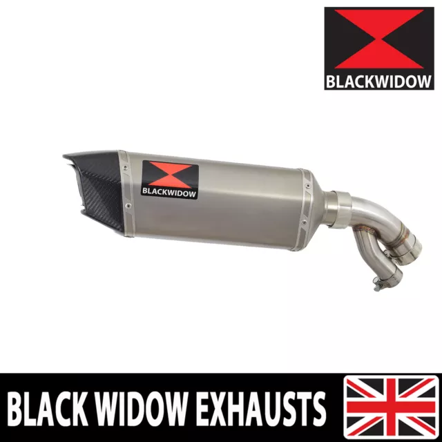 BMW S1000XR 2015-2019 Exhaust Silencer 300mm Hexagonal Stainless + Carbon SC30H