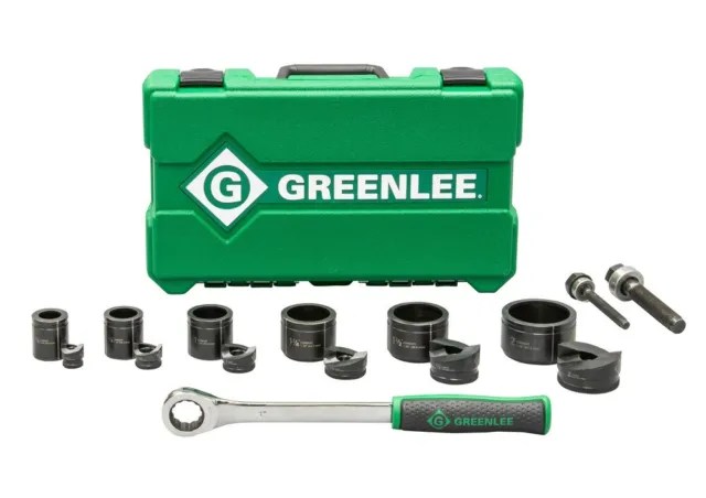 GREENLEE 7238SB 1/2" to 2" Knockout Kit with Ratchet and SlugBuster