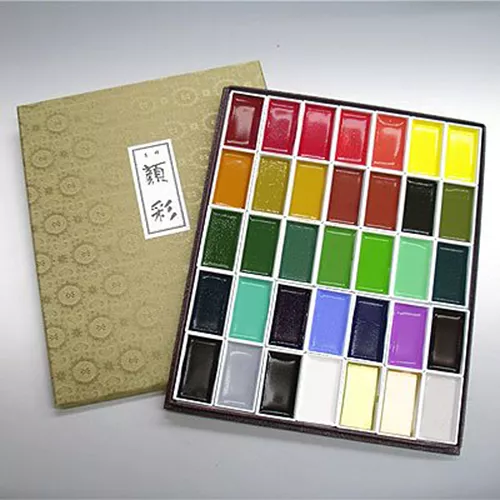 Kissho Gansai Japanese Watercolor Paint New 24 35 48 72 100 Colors Set  Japan