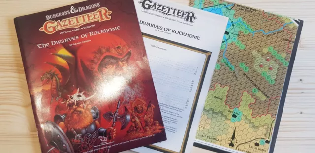 D&D The Dwarves of Rockhome Gazetteer GAZ6 9227 | Map Included