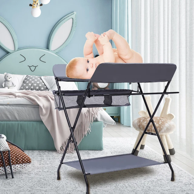 Baby Wickelkombi Tragbar Wickelkommode mobiler Wickeltisch mit Wickelauflage