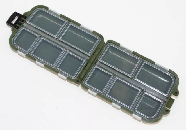 POCKET TACKLE BOX CARP FLY COARSE SEA 10 Compartments Post Free £1.99