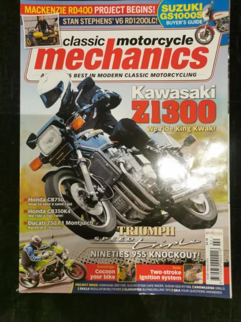 CLASSIC MOTORCYCLE MECHANICS MAGAZINE February 2015...Issue 328 Z1300, GT500