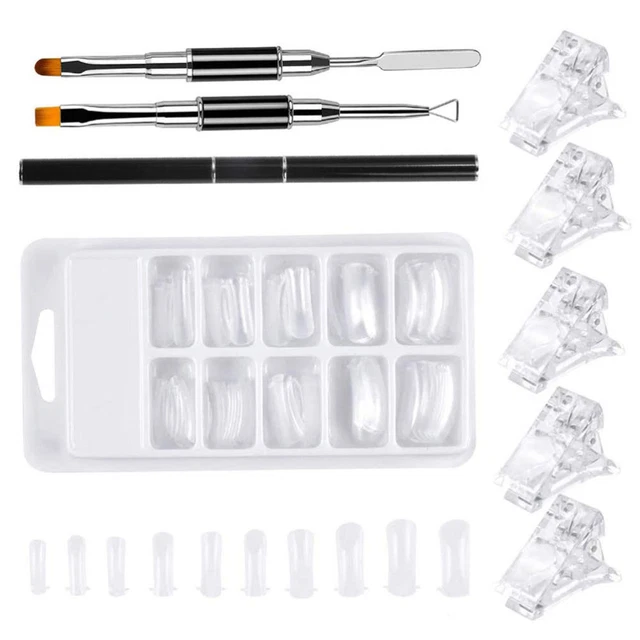 Stampi gel in plastica estensione unghie manicure manicure costruttore di forme trasparenti
