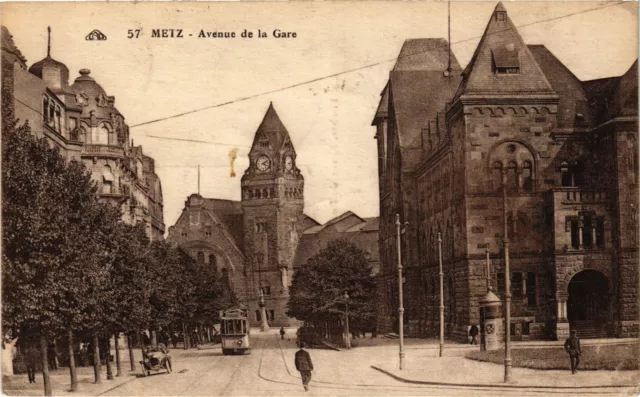 CPA AK METZ - Avenue de la Gare (255242)