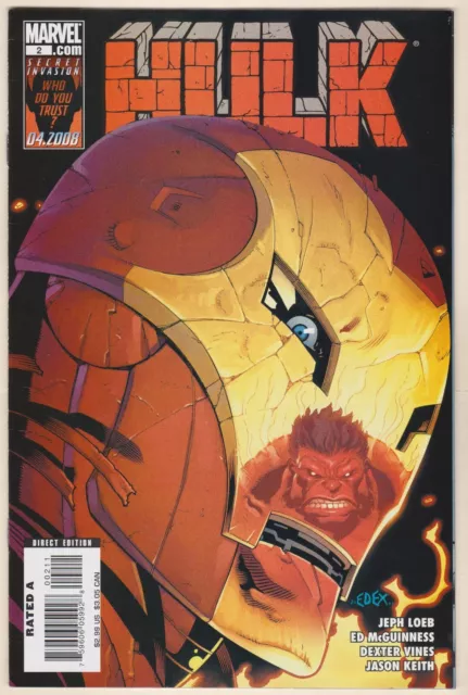 Hulk #2  (Marvel - 2008 Series)  1st Full App Red Hulk  fn/vfn