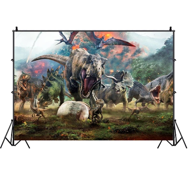 Sfondo Dinosauro 2,1x1,5m Per Compleanno – Vinile, Stampa HD, Adatto Per Feste E Foto - 3