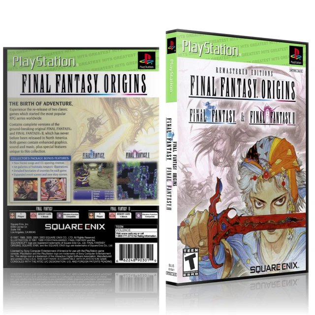 PS1 CASE NO GAME Final Fantasy Origins Greatest Hits 9.99 PicClick
