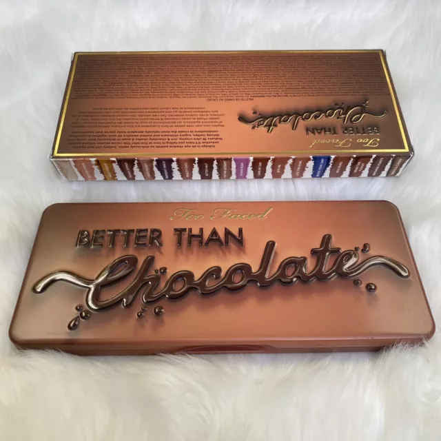 Too Faced besser als Schokolade Kakao-infundierte Lidschatten-Palette brandneu in Verpackung 3