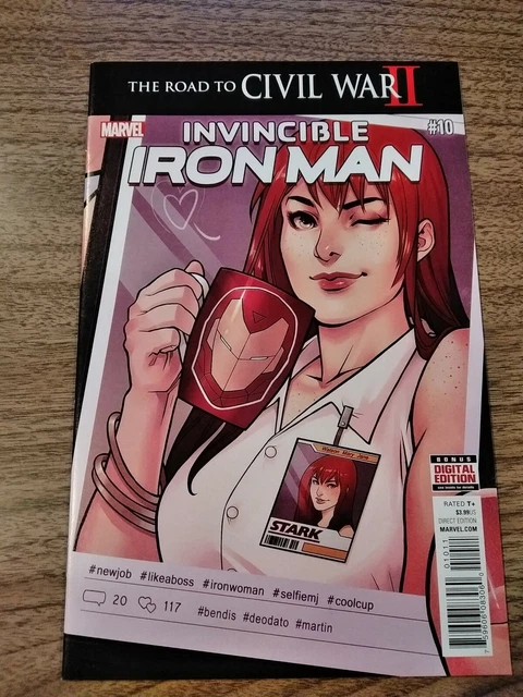 Invincible Iron Man #10 (Marvel 2016) 2Nd. Appearance Riri Williams Vf+/Nm