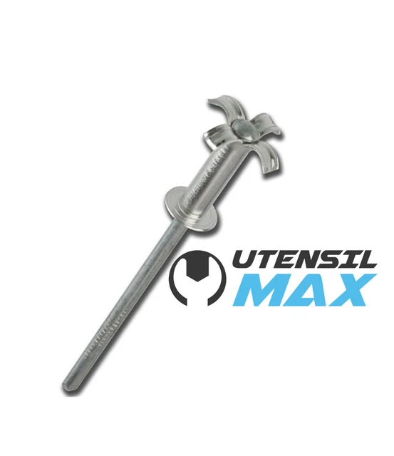 Rivetti A Fiore In Alluminio 4,8x12 Mm - Confezione Da 100 Pezzi Per Fissaggi In Lamiera, Auto E Bricolage - Foto 8