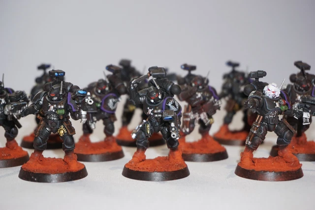 Warhammer 40k Primaris Techmarine Raven Guard - Miniatura Dipinta A Mano, Assemblata
