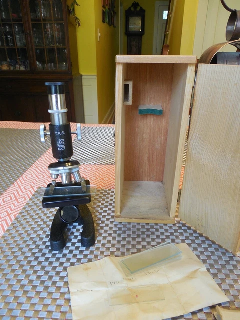 Vintage Microscope Box VINTAGE HOBBY MICROSCOPE Y.K.S w/ Box, Made in Japan EUR 23,29 ...