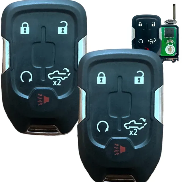 2 For 2019 2020 2021 Chevy Silverado 1500 2500 3500 Keyless Smart Key Fob HYQ1EA